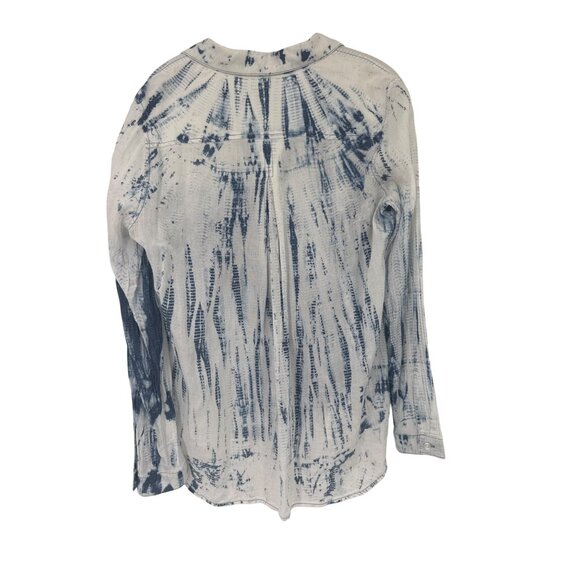 Cloth & Stone Tie Dye Button Down Anthropologie Batik Shirt size medium womens - Picture 4 of 5
